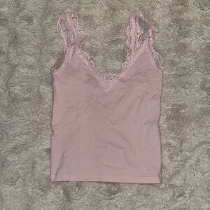 Wild Fable Soft Pink Lace Tank